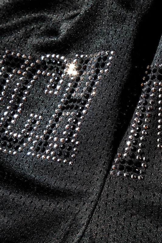 Rhinestone Basketball Shorts - RICH MESS