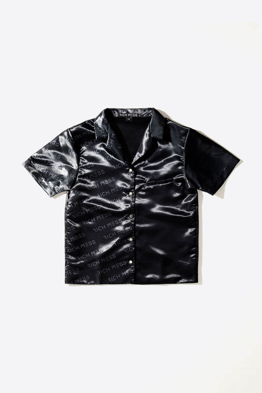 Bowling Shirt In Black - RICH MESS