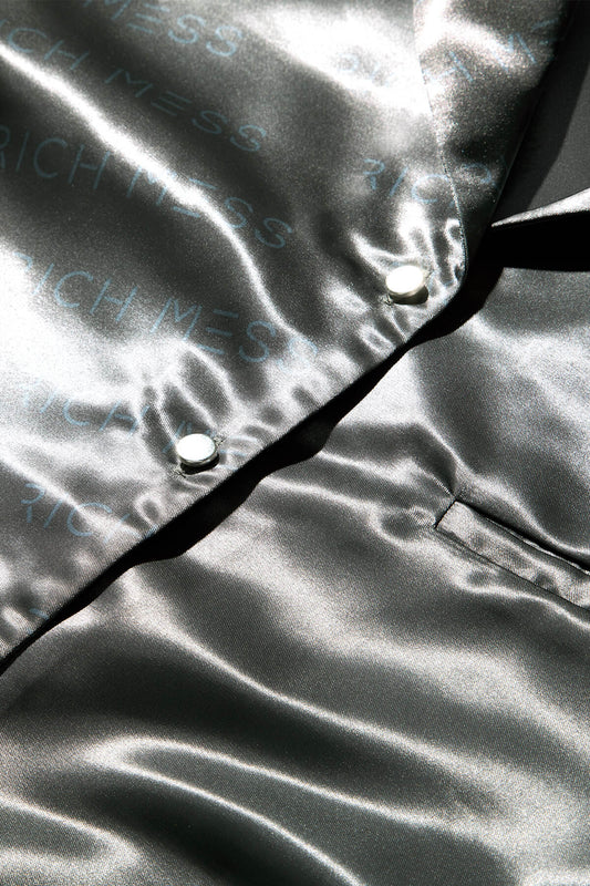 Bowling Shirt In Chrome - RICH MESS