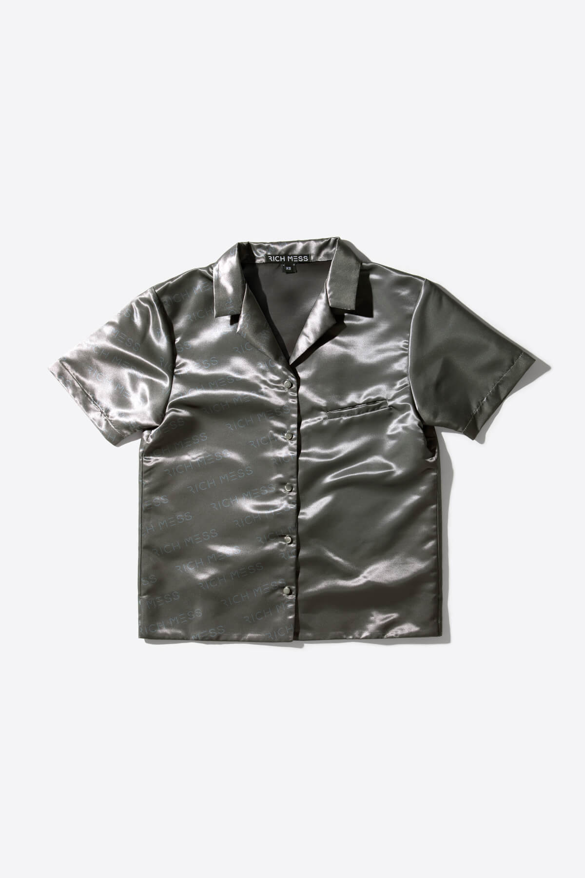 Bowling Shirt In Chrome - RICH MESS