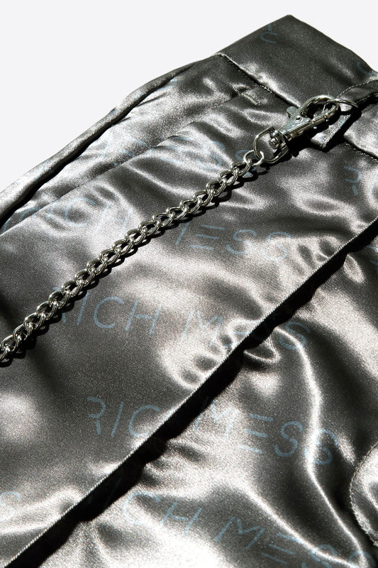 Cigarette Pant In Chrome - RICH MESS