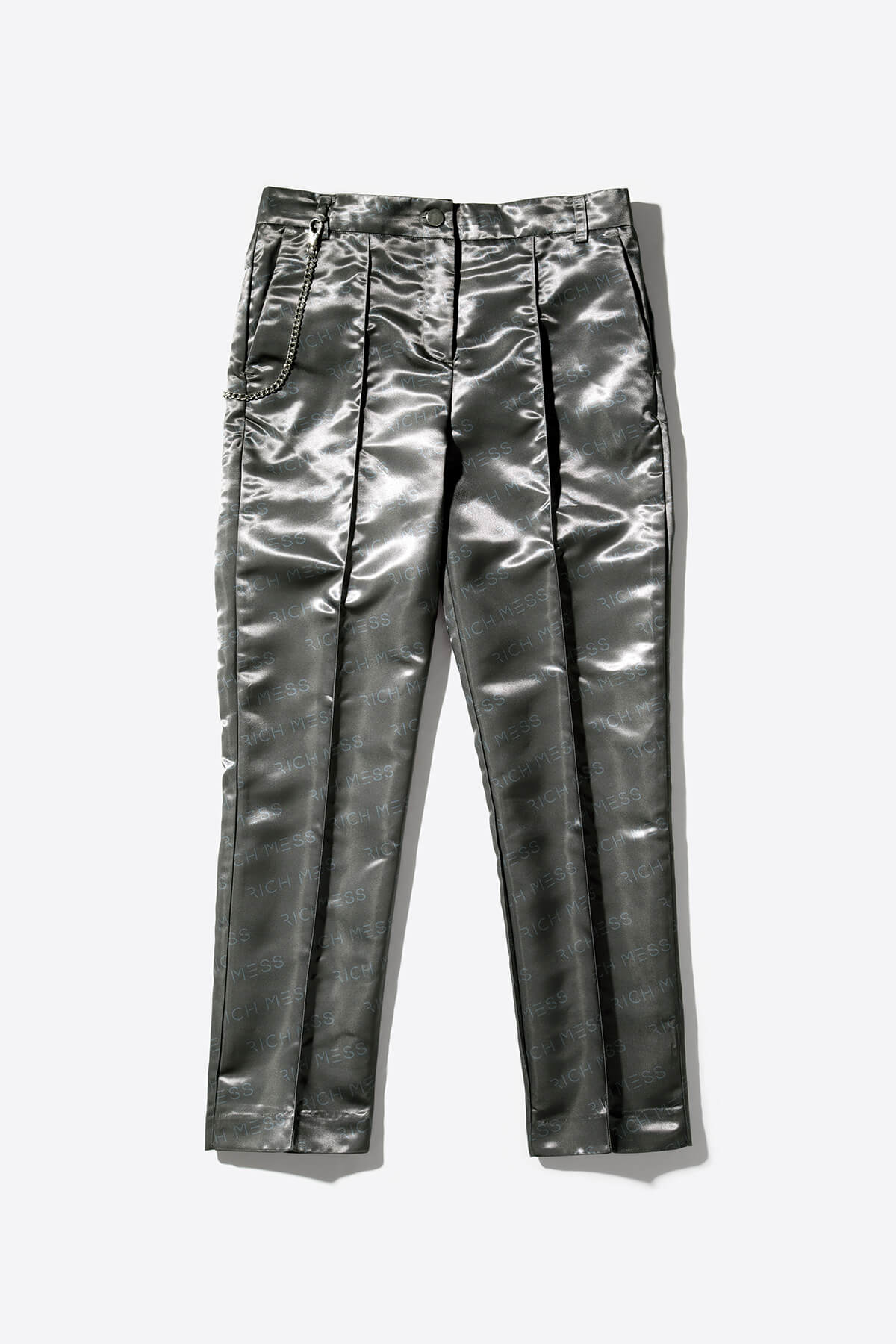Cigarette Pant In Chrome - RICH MESS