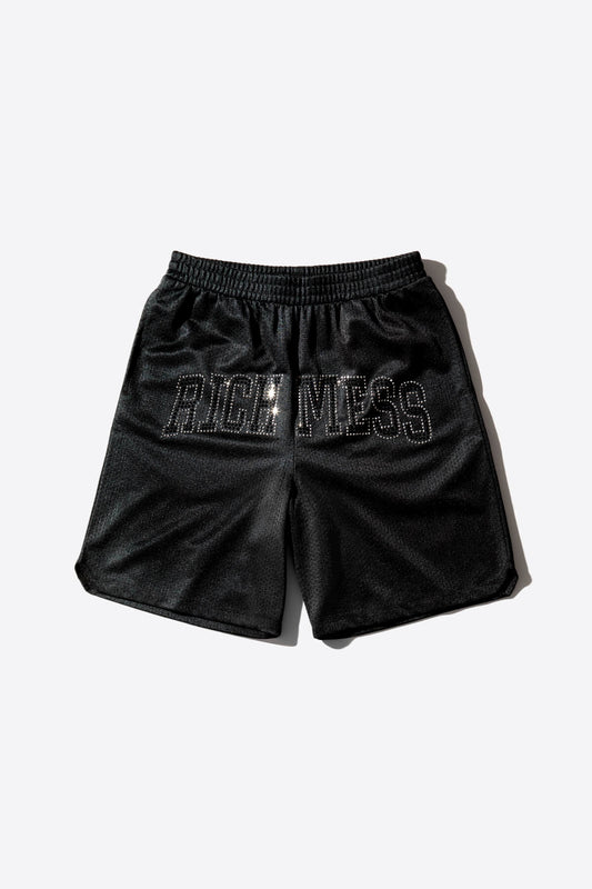 Rhinestone Basketball Shorts - RICH MESS
