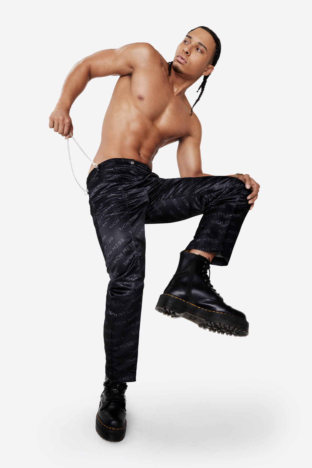 Cigarette Pant In Black - RICH MESS