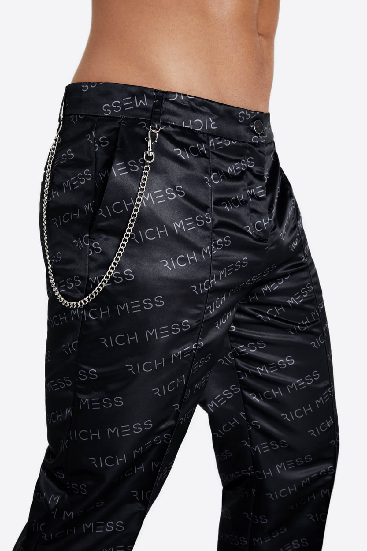 Cigarette Pant In Black - RICH MESS