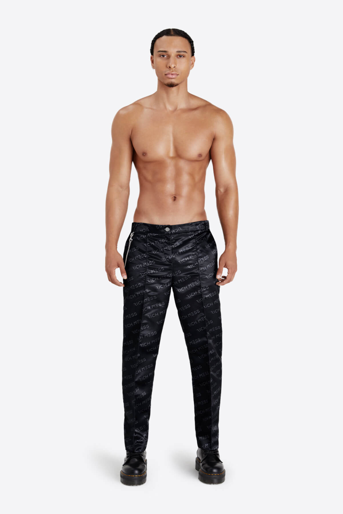 Cigarette Pant In Black - RICH MESS