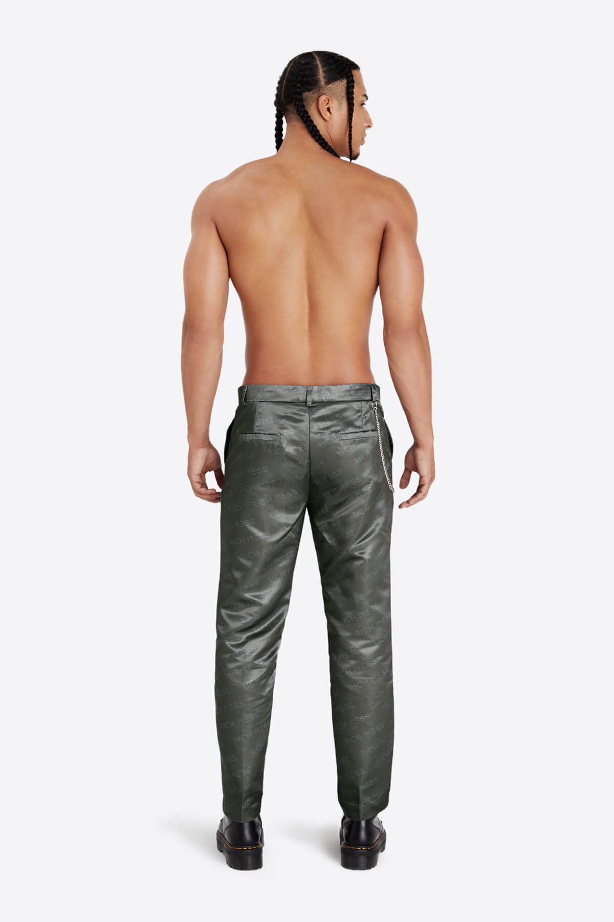 Cigarette Pant In Chrome - RICH MESS