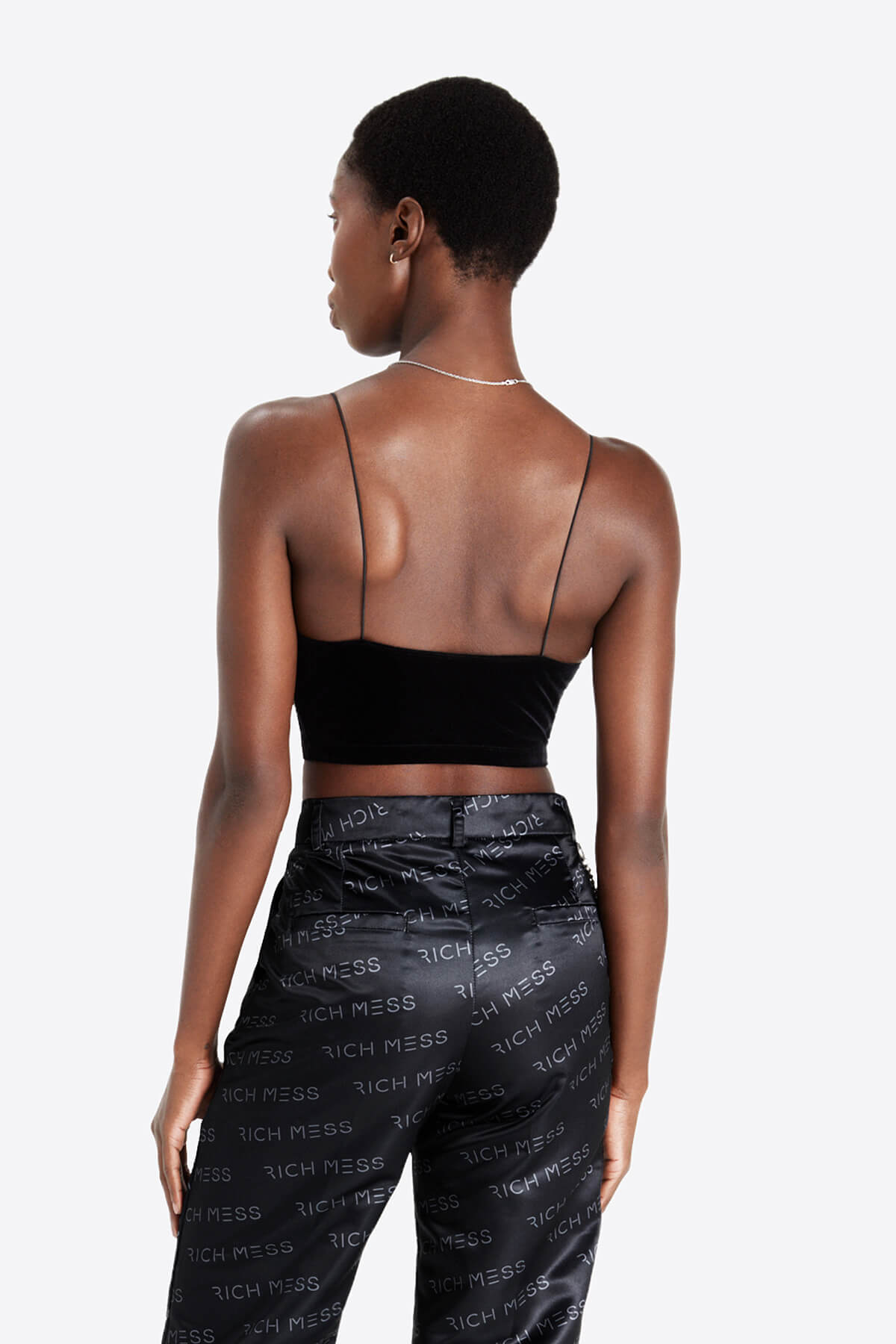 Rhinestone Crop Top - RICH MESS